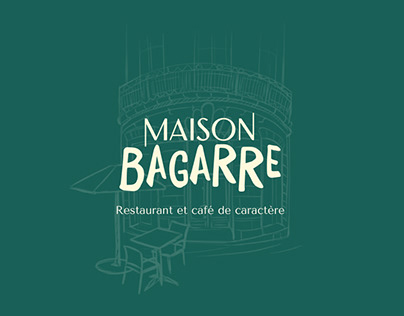 Identité visuelle Restaurant Maison Bagarre Nantes