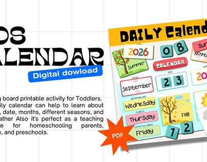 Kids Calendar Circle Time File Folder Games