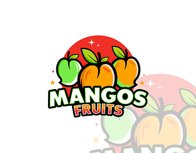 Mangos Fruits Shop Free Vector Logo Design