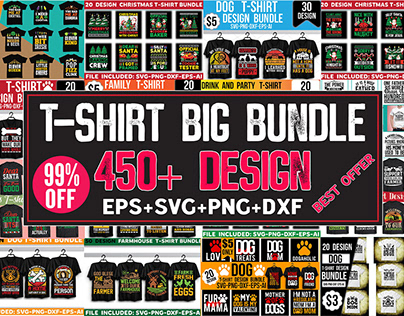 T-shirt Design Big Bundle