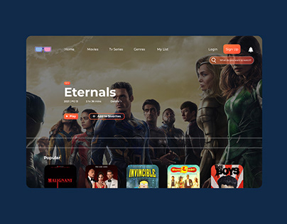 UI Design - Movie Stream App