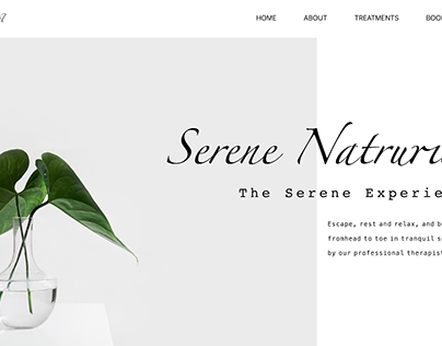 Serene Naturist - Website Redesign