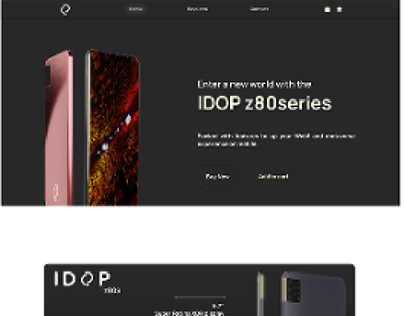 Landing page for a Mobile Phone (IDOP z80s)