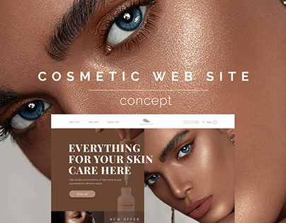 Web design cosmetics store