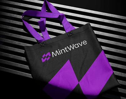 Project thumbnail - MintWave Logo and Visual Identity