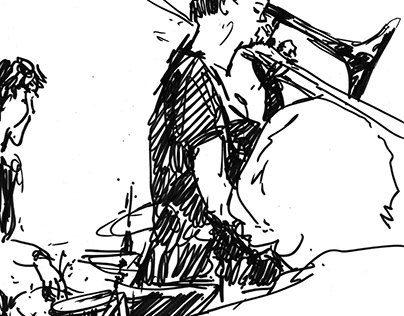 Christian Barthold | Jazz session speed drawings