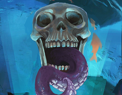 Pirate curse | Card game concept Illustration