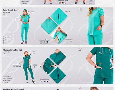 Project thumbnail - Blanche medical scrubs campaign