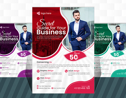 Creative and corporate business flyer design