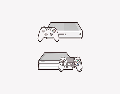 Console Gaming Illustration - Unused