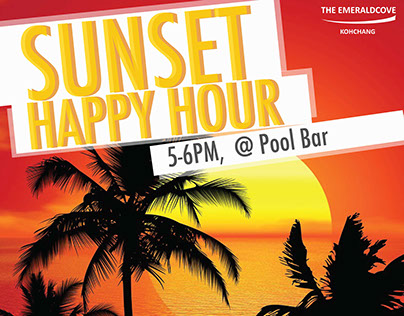 SUNSET HAPPY HOUR POSTER
