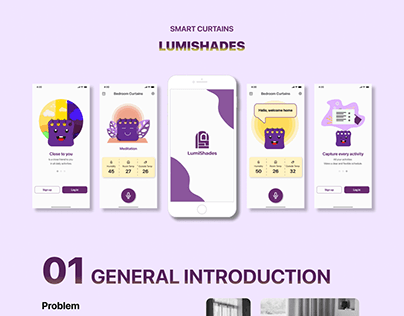 Smart Curtains App "LUMISHDES" | UI UX Design