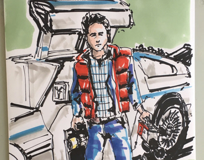 Quick Back to the Future sketch