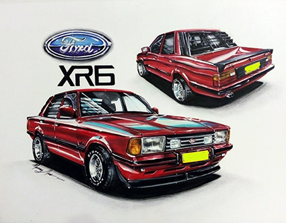 Red Ford Cortina XR6