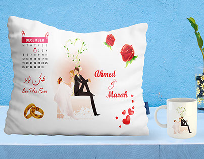 Pillow & Mug Design
Gifts for Wedding