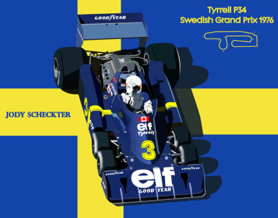 Six wheels Tyrrell P34