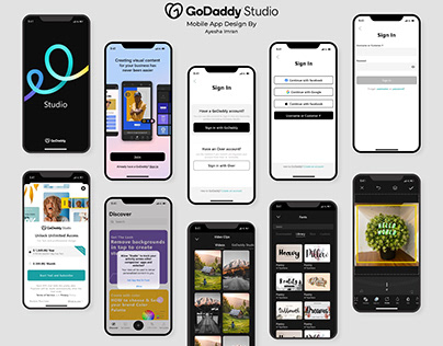 GoDaddy Mobile App Design
