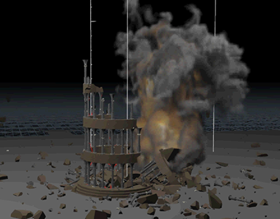 Houdini Pyro Fire/Smoke Simulation Test Preview