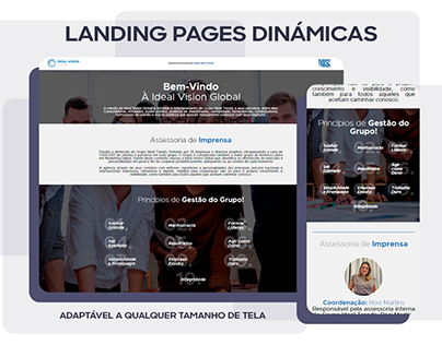 Responsive and dinamic Landing Pages