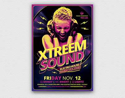 Xtreem Sound Flyer Template