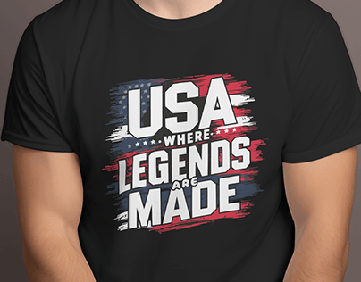 USA where legends are made tshirt design