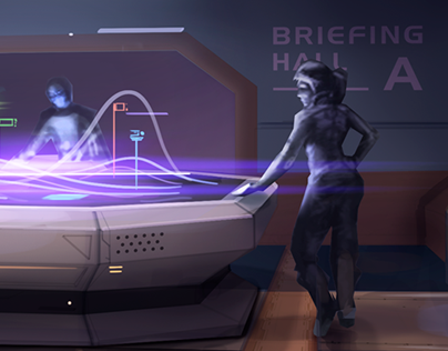 Briefing hall Concept-art