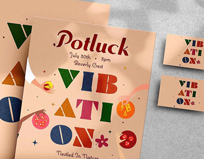 Potluck invitation design