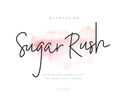 Sugar Rush Script Font