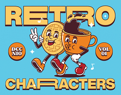 Retro Cartoon Characters Vol. 1