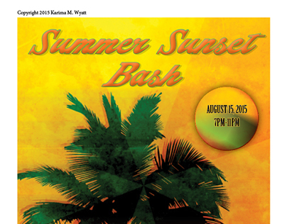 Summer Sunset Bash (Flyer)