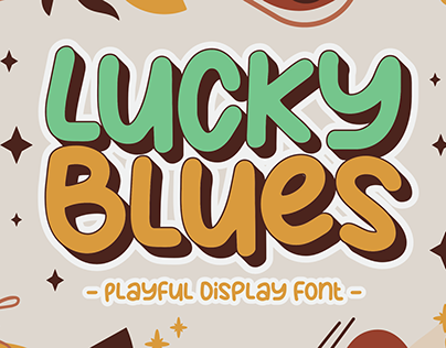Lucky Blues - Playful Display Font