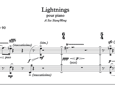 Blank, W. - Lightnings for piano (2014)