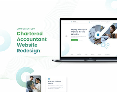 Chartered Account Website Design | UI UX