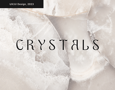 Crystals E-commerce shop UX/UI Design