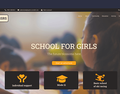 Website Redesign Project (School for girls)