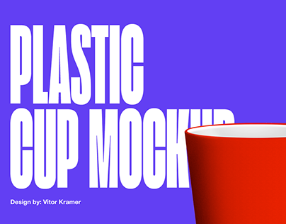 Plastic Long Cup // .PSD MOCKUP