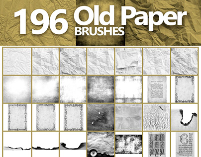Old Paper, Burnt Paper, Vintage Paper Photoshop Brushes