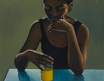 "Haltsuchende", 2001, oil on canvas