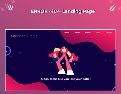 Error-404 Landing Web Page