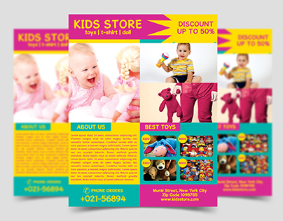 Kids Store Flyer Template
