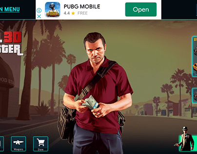 Gangster Vegas Game UI