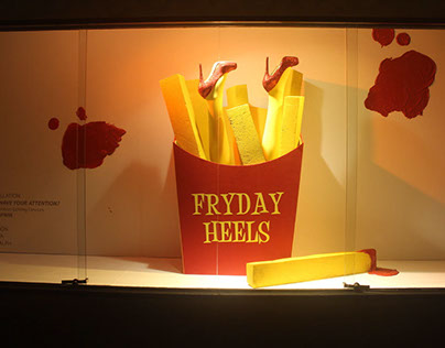 Fry-Day Heels Window Display
