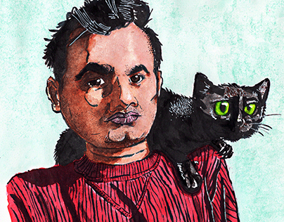 Portrait Commission with a Cat