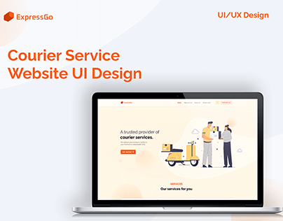 Courier Service Website UI Design