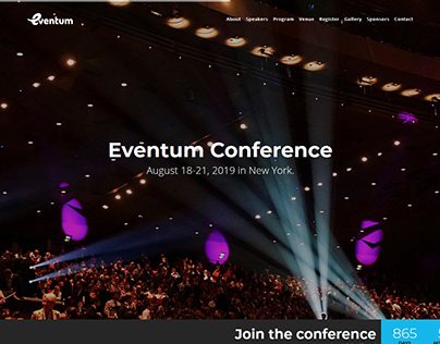 Eventum One Page Event & Conference Template
