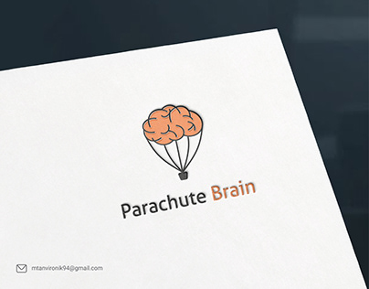 Parachute Brain Logo Design😍.