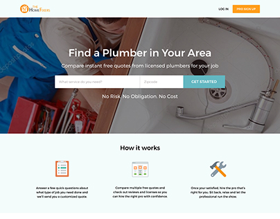 Redesign for The Home Fixers website