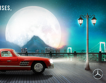 Mercedes SL 300 Concept Poster Design