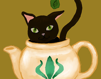 Tea Cat: Matcha
