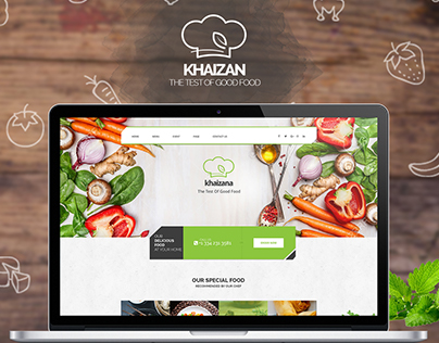 Khaizan Restaurant PSD Template (Freebie)